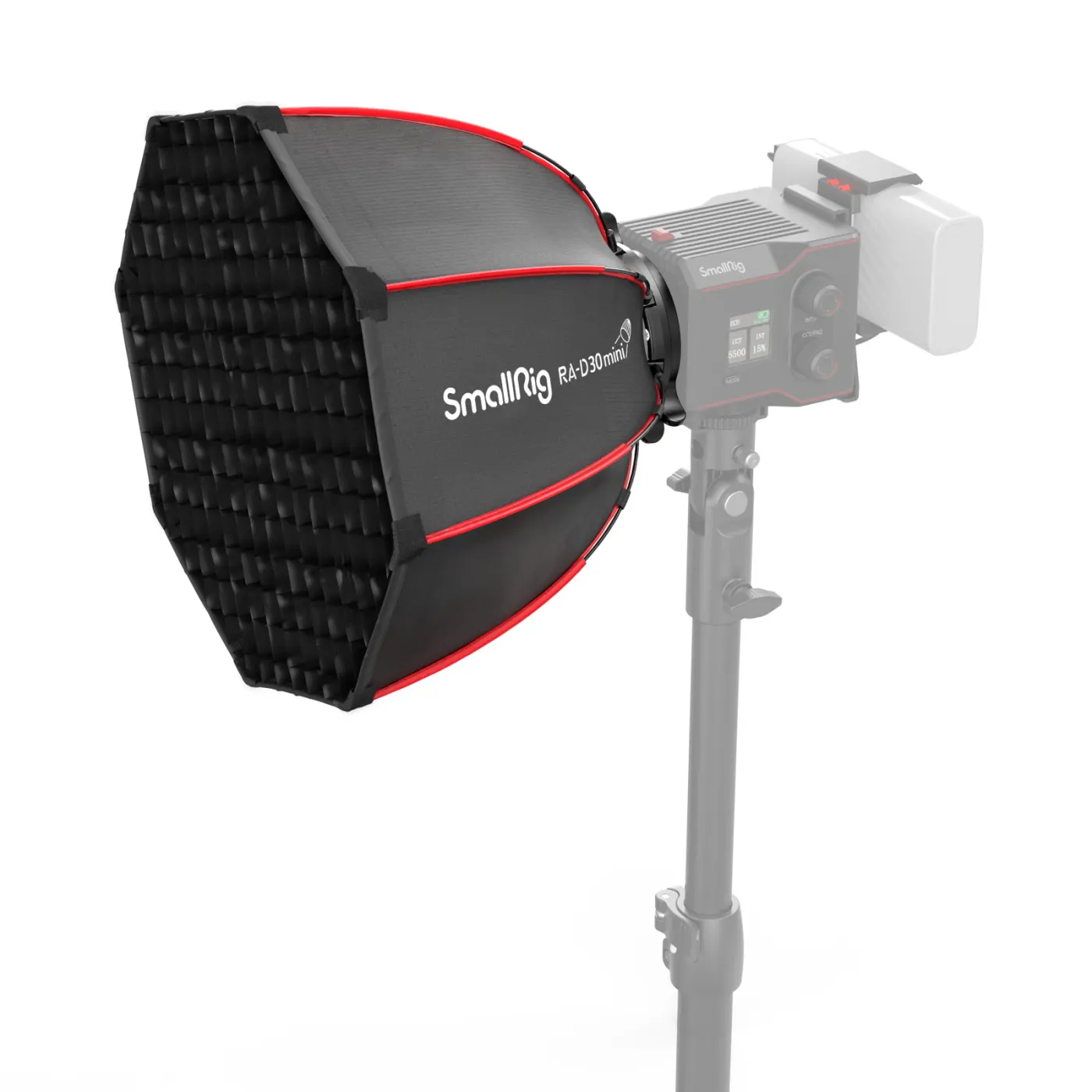 Lampa LED SmallRig RC 100B z softboxem — światło do biurka